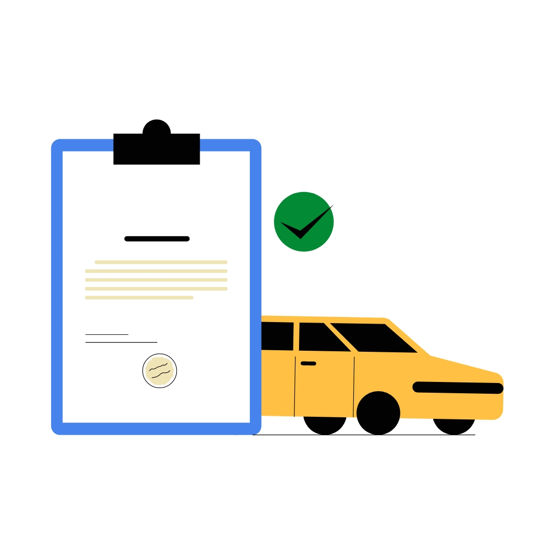 Approved vehicle transport order with documentation and confirmed booking.