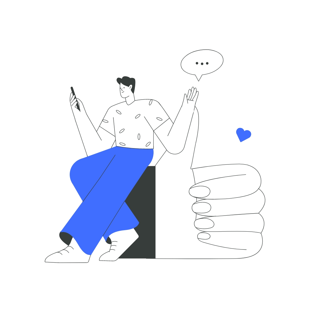 Customer reading and leaving a positive 5-star review on their phone for Anapa Logistics.