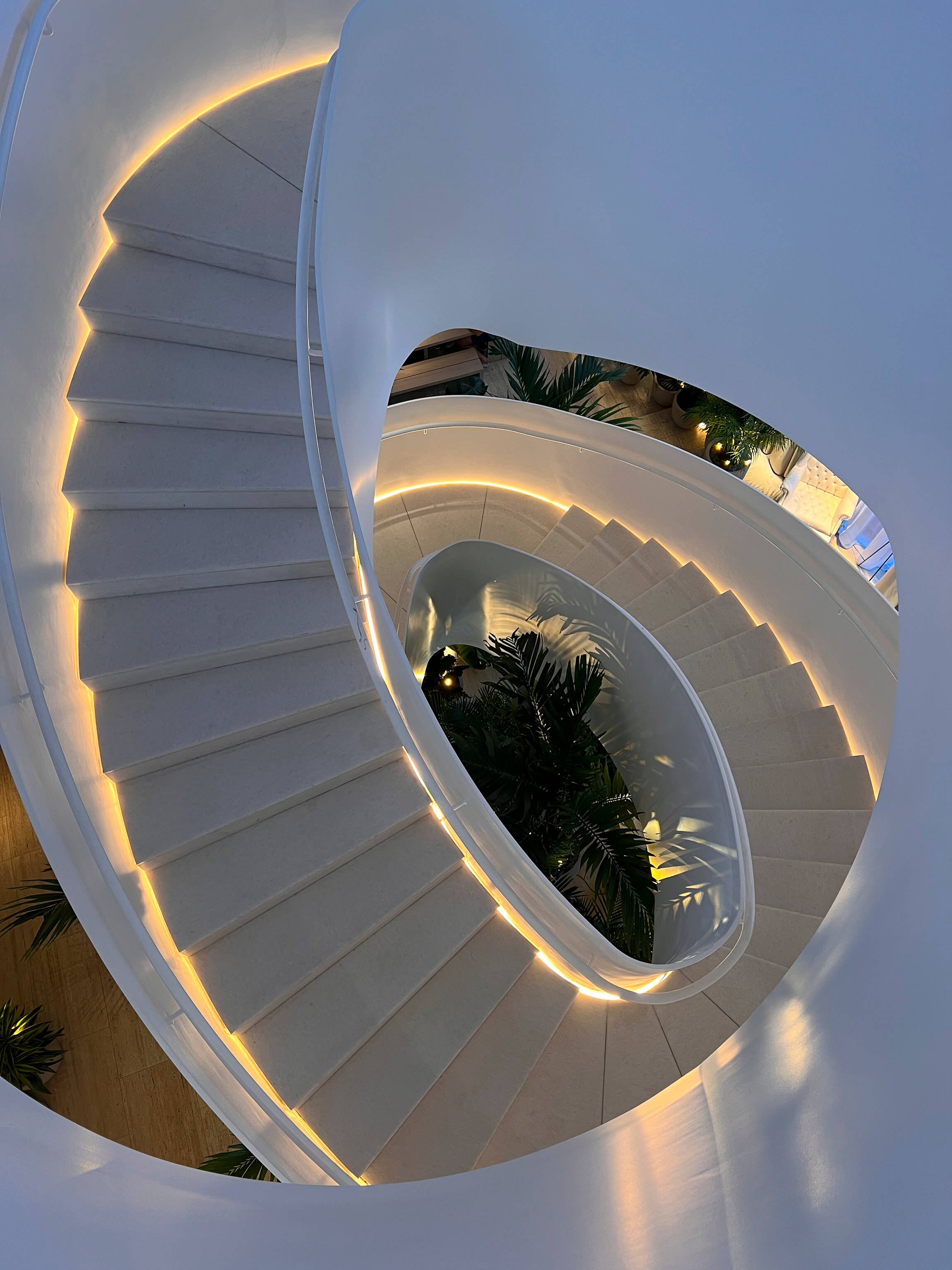 modern circular staircase