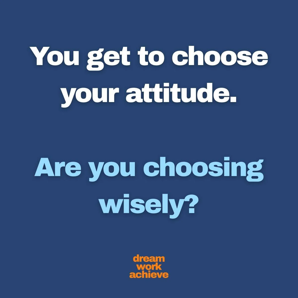 Your attitude can equip you for success&hellip; or for suffering.
It shapes how you connect, respond, and lead &mdash; especially when things don&rsquo;t go your way.

The attitude you choose each day influences everything that follows:
⚙️ Your energ