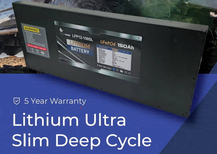 Lithium battery options for tight installs