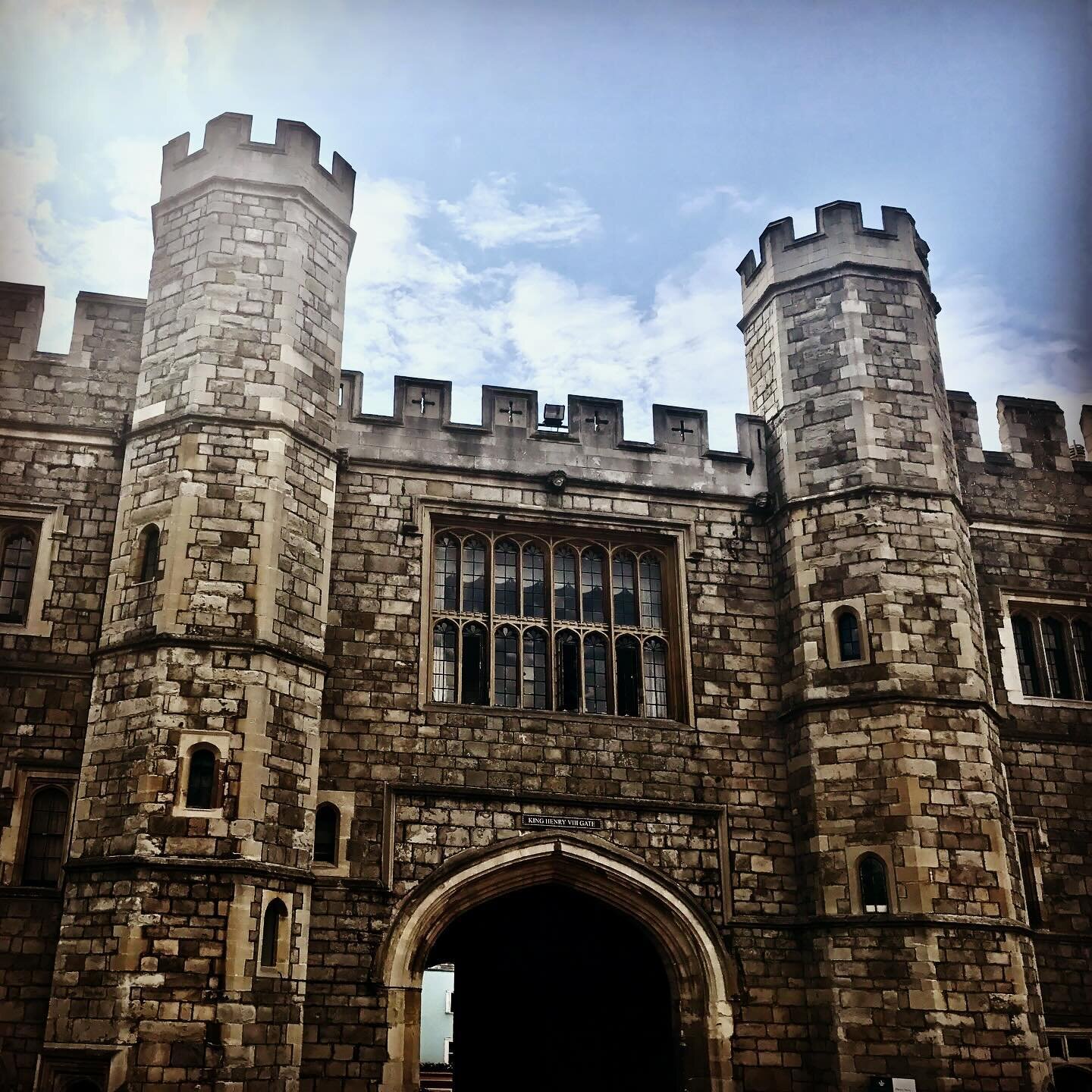 📖 This was one of my many inspirations for my debut historical romance novel, Secrets of Castle Rowley! 

🤴 This picture was taken on my honeymoon, and if you zoom in close, you will see that this is King Henry VIII Gate. 

🏰 It was absolutely ama