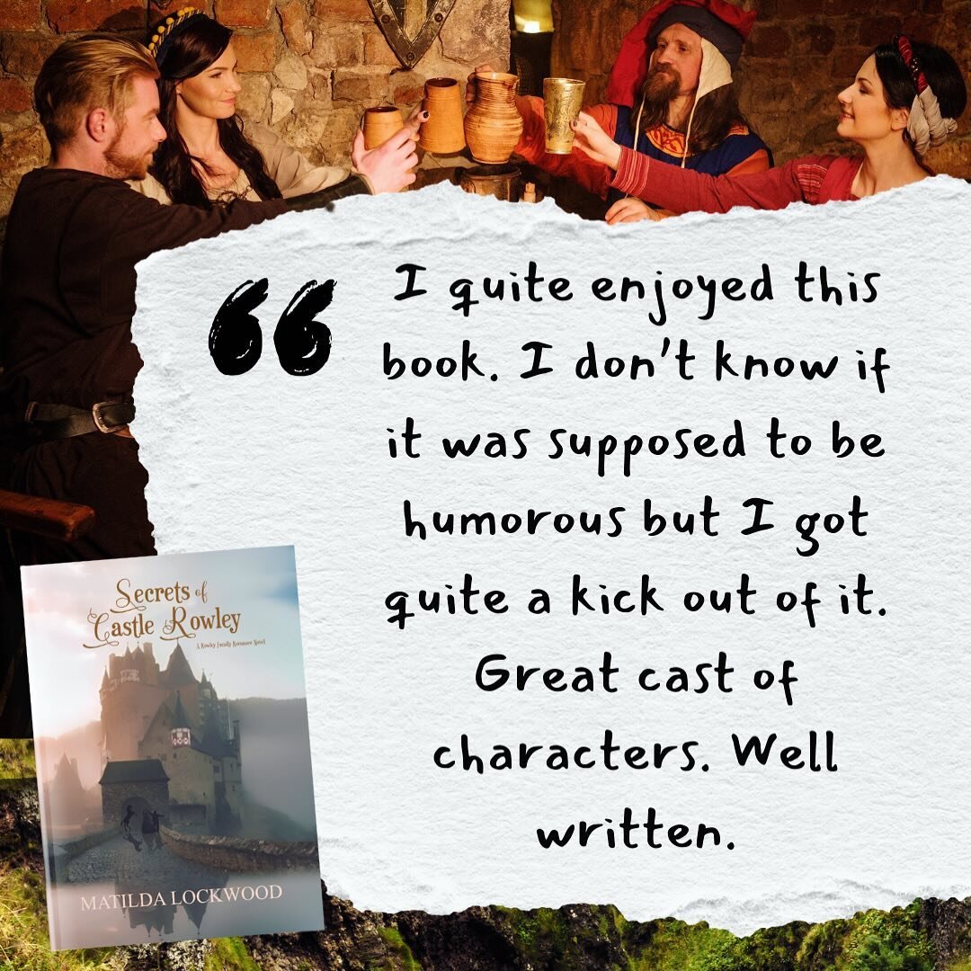 📖 This is an opening quote from the second review I received this month on LibraryThing (which is like a more indie and in depth Goodreads) for my first book, Secrets of Castle Rowley.

🥰 I love it so much because it both made me laugh with the beg