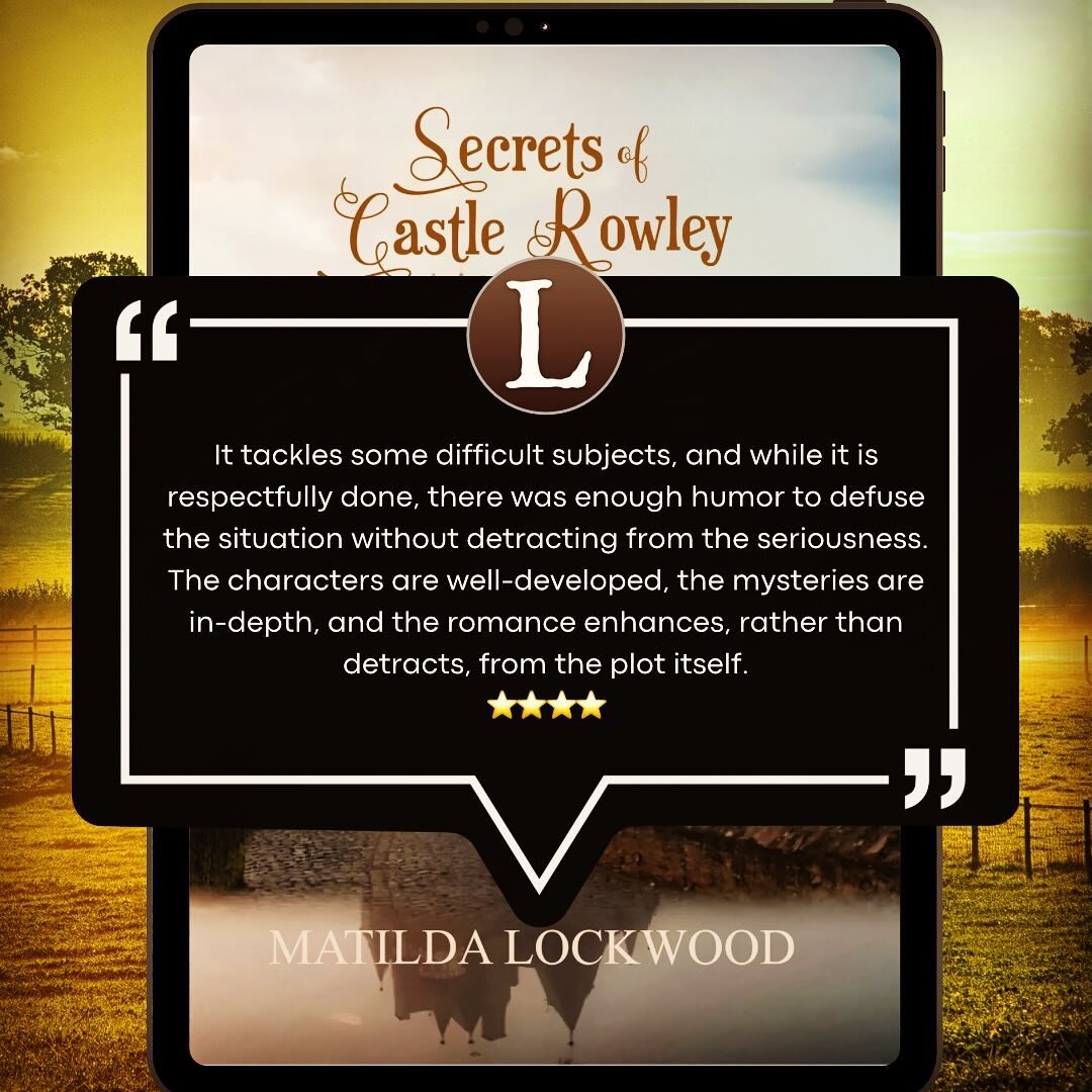 ✍️ My third review from LibraryThing, and fourth total, for Secrets of Castle Rowley 🥰

Full review:

⭐️⭐️⭐️⭐️

&ldquo;I can admit that this book was not quite what I was expecting. For some reason, I was thinking that it was going to be a more mode