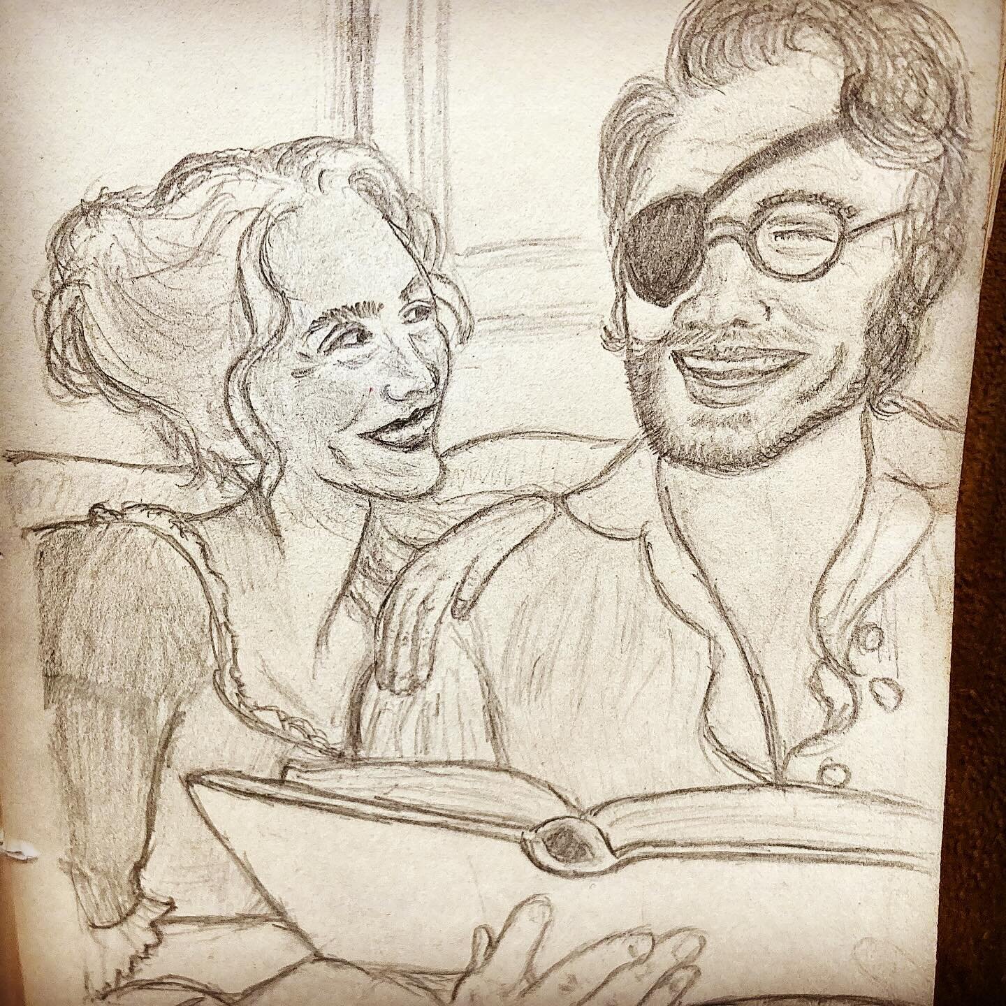 ✍️ Cecelia&rsquo;s Sketchbook

🏰 Another sketch of Charlie and Annabel, our heroes from the first book in the Rowley Family Romance series, Secrets of Castle Rowley.

💕 In this illustration, Charlie is reading Annabel love poetry that was published