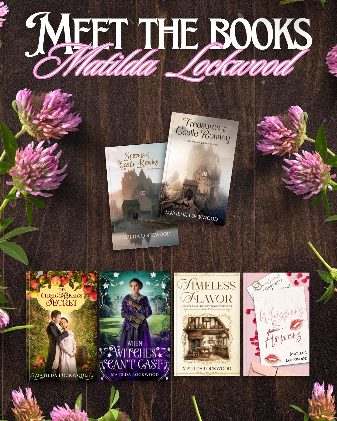 My historical novels and cookbook!
