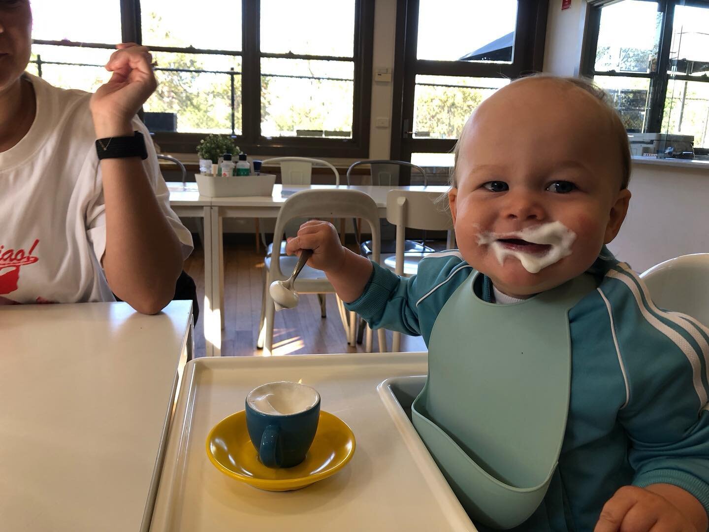 Yo Fred. You&rsquo;ve got a little something on your face there moosh! 😂

@jordanahrows @w.rows ❤️❤️

#milkmoustache #milkbeard #smile #babycino #happy #adidas #leisurewear #sunday #melbournekids #coolkids #communitykindnessconnection #seeyouatthepa