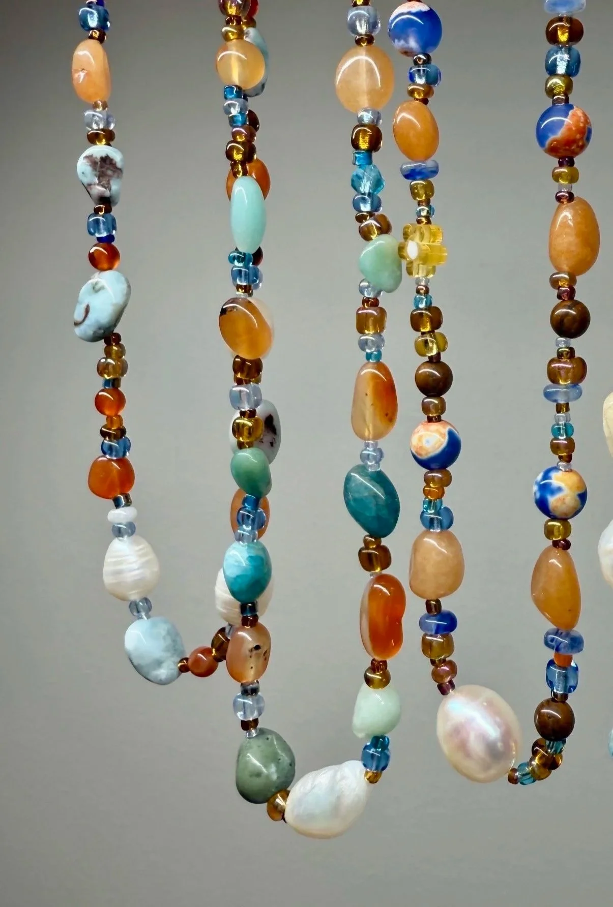 Hand beaded one off jewellery