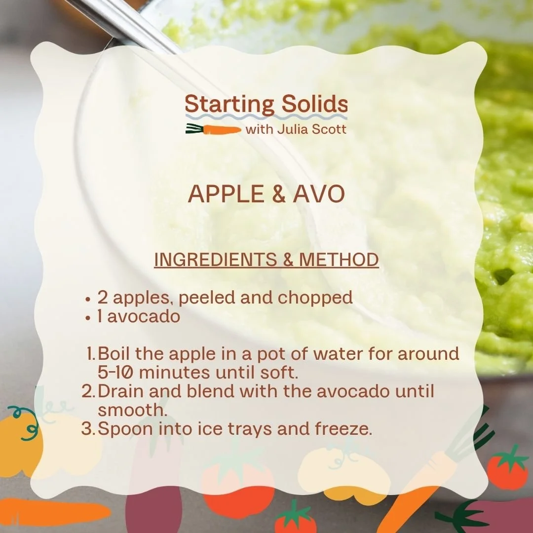 Apple And Avo Puree