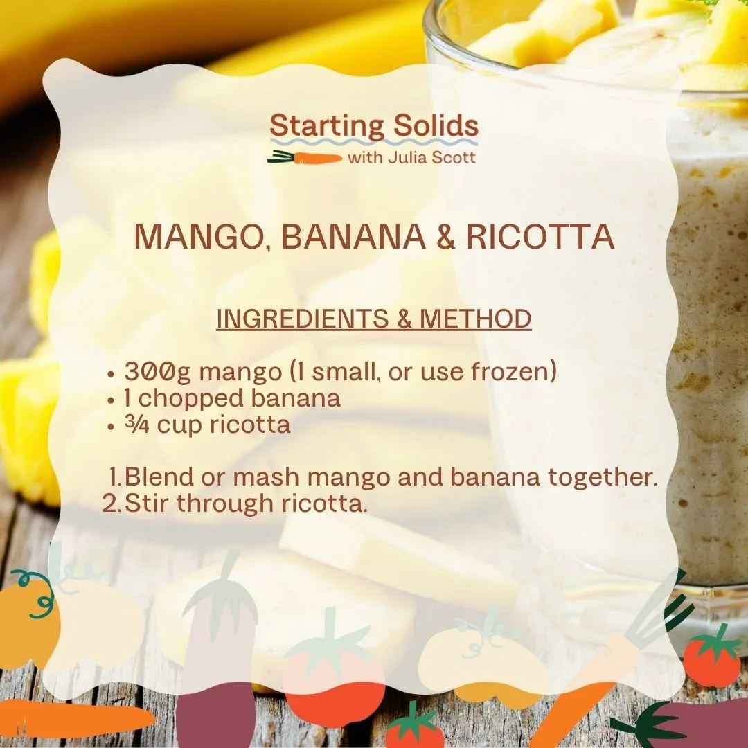 Mango, Banana And Ricotta