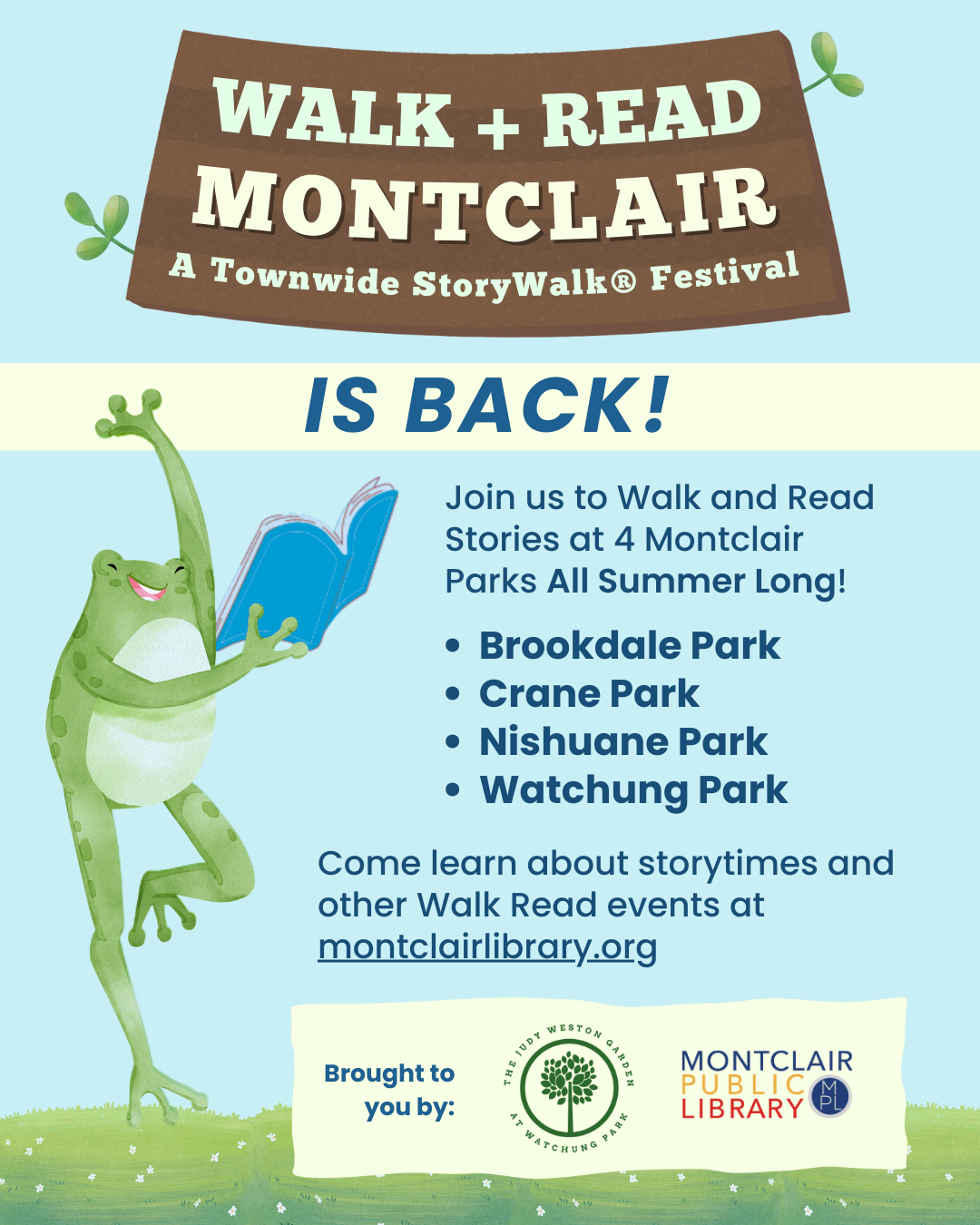 Walk + Read Montclair – A Townwide Storywalk® Festival — Judy Weston Garden
