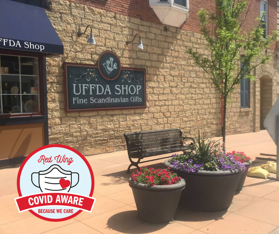 Featuring COVID Aware Because We Care Designated Business, Uffda Shop!