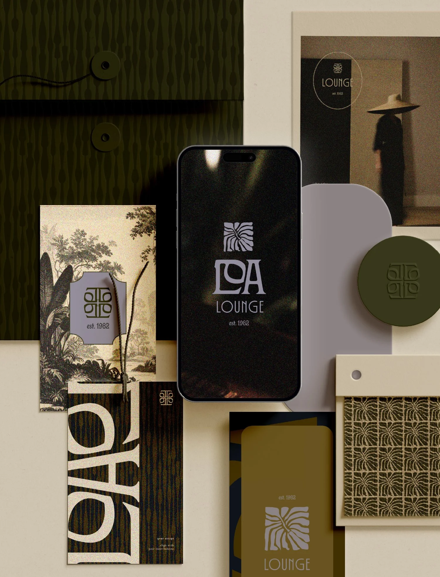 Pre-made Branding Kit, Loa Loa Lounge