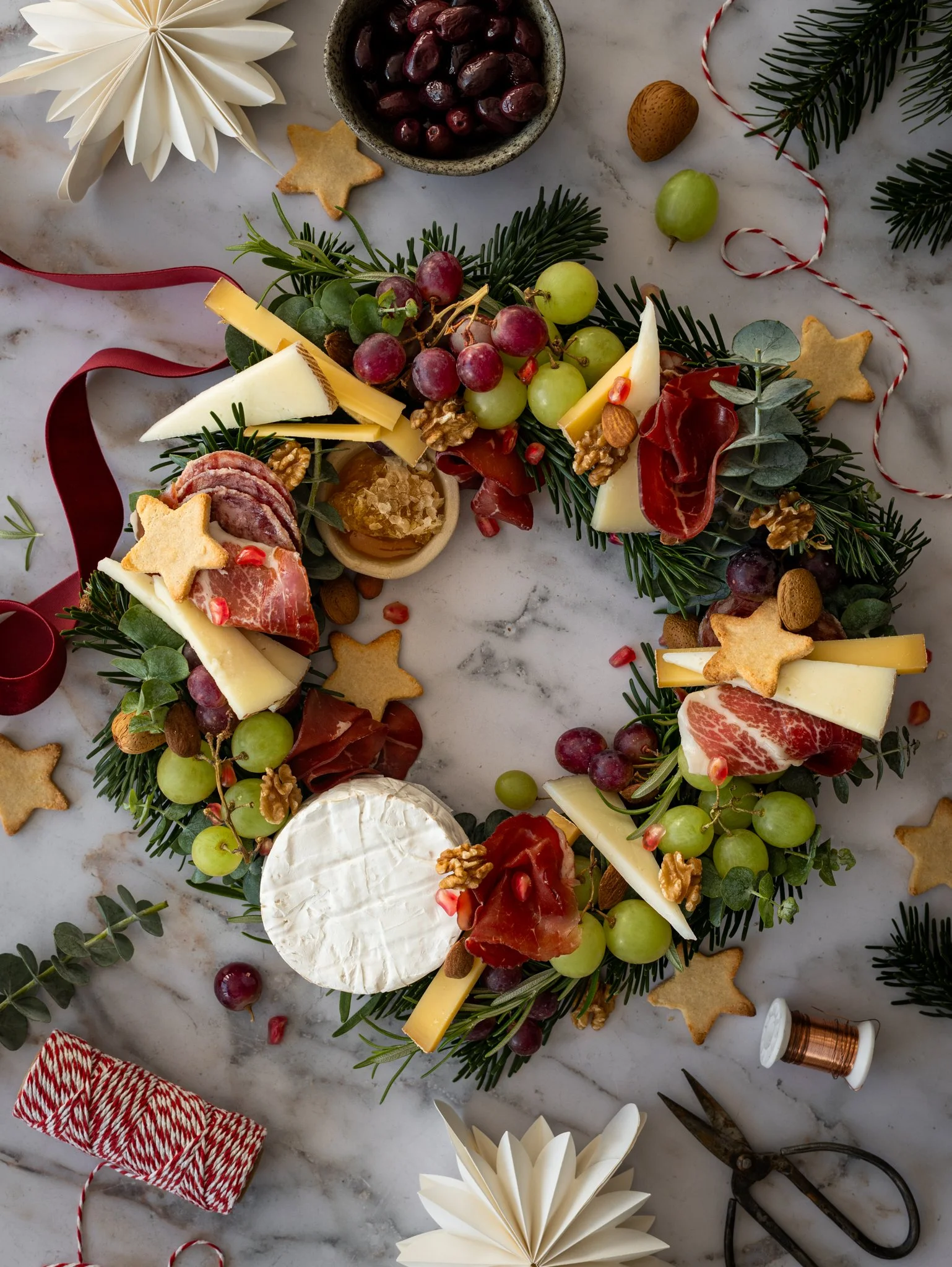 Corona gurmet de Nadal