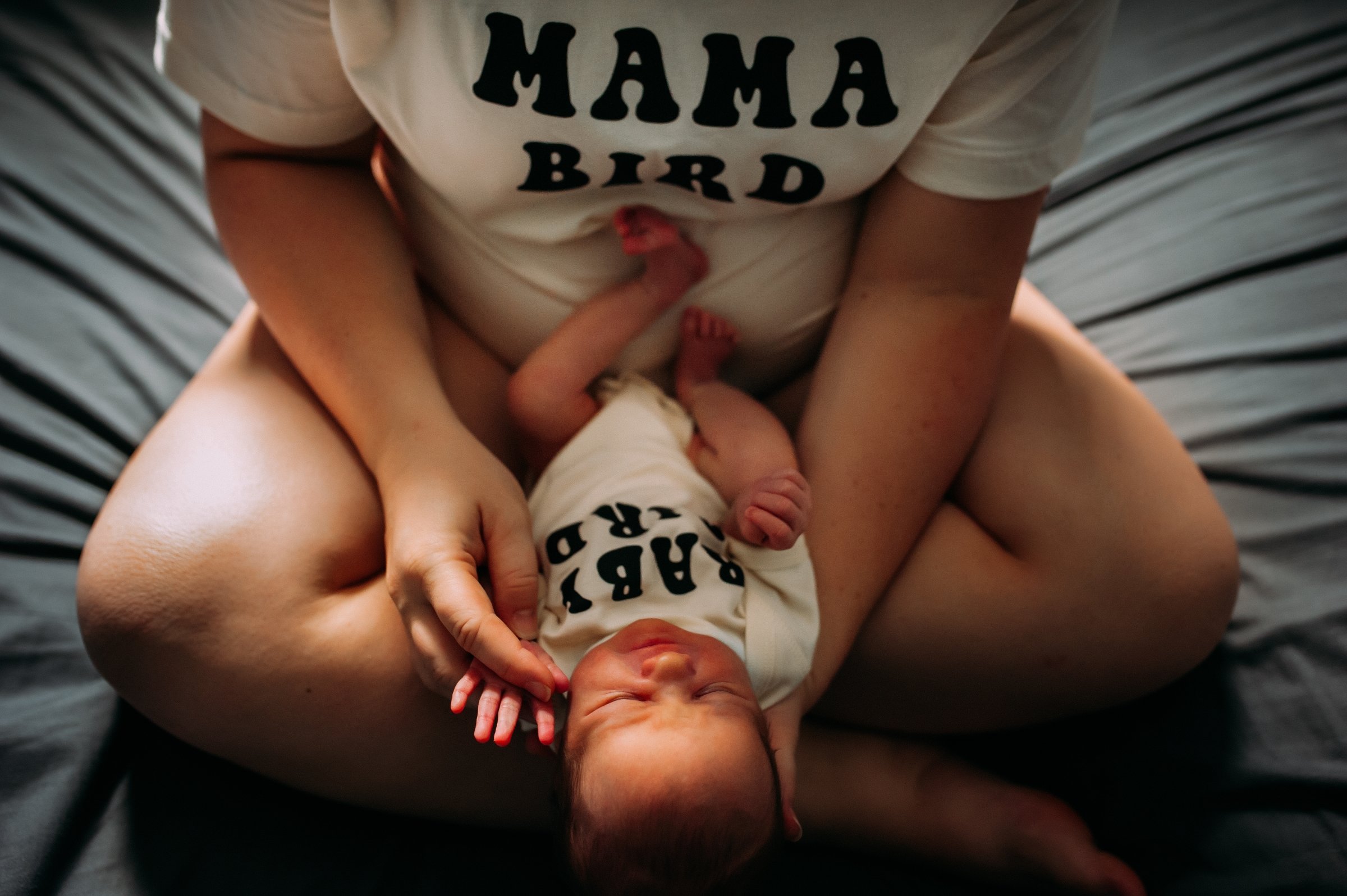 matching mama baby shirts for newborn and mom 