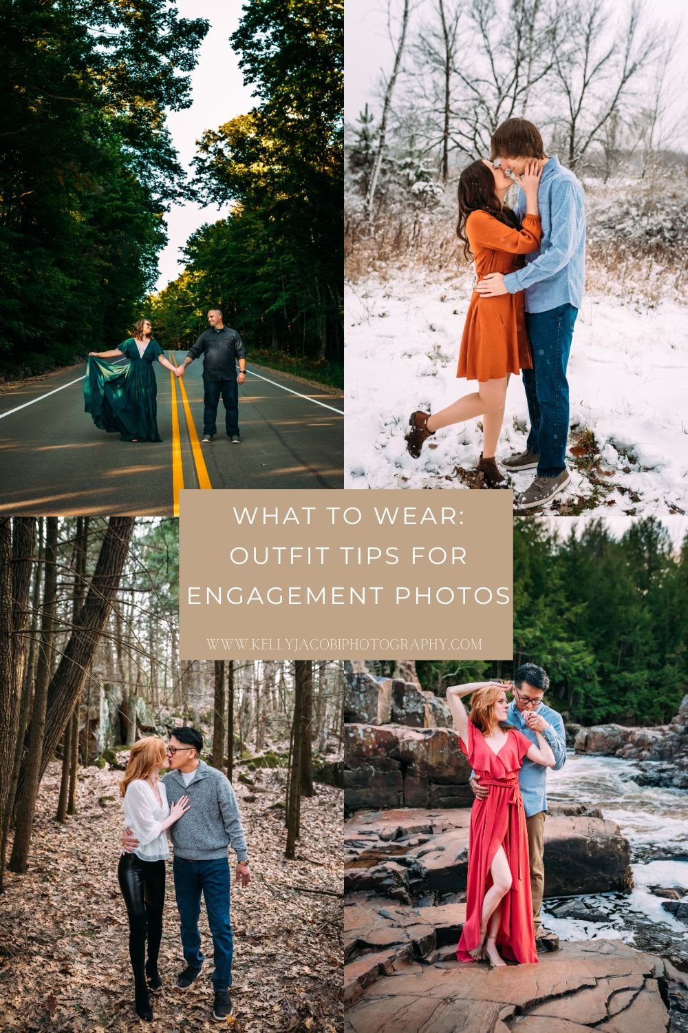 What to Wear for Engagement Photos, Engagement Photo outfits, Wisconsin engagement photographer, unique engagement photos, fall engagement photos
