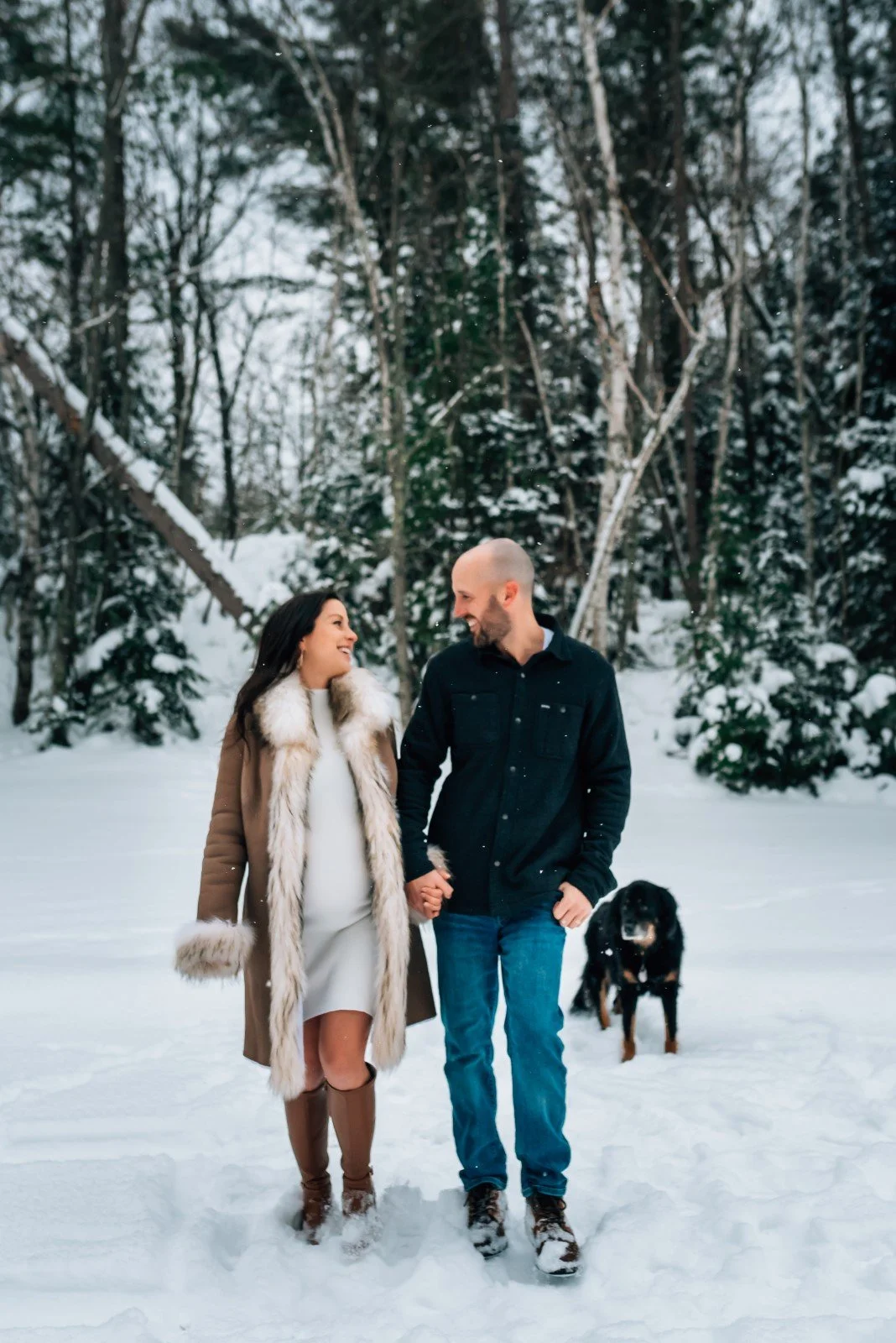 Minocqua Wisconsin Wausau Wisconsin winter maternity photo session