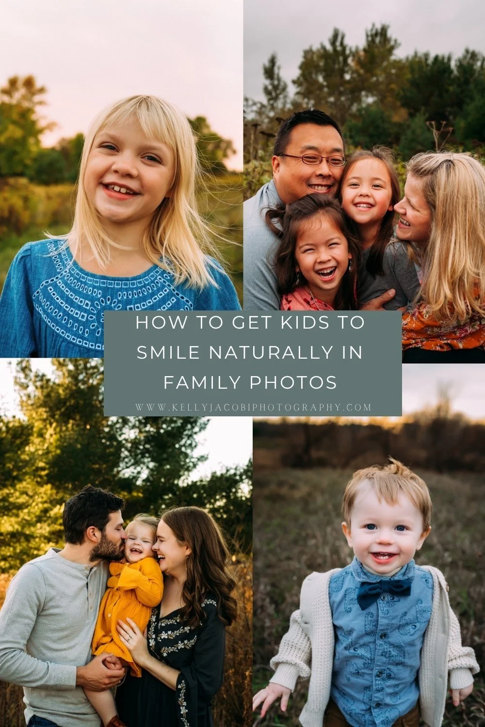 How to Get Kids to Smile Naturally in Family Photos