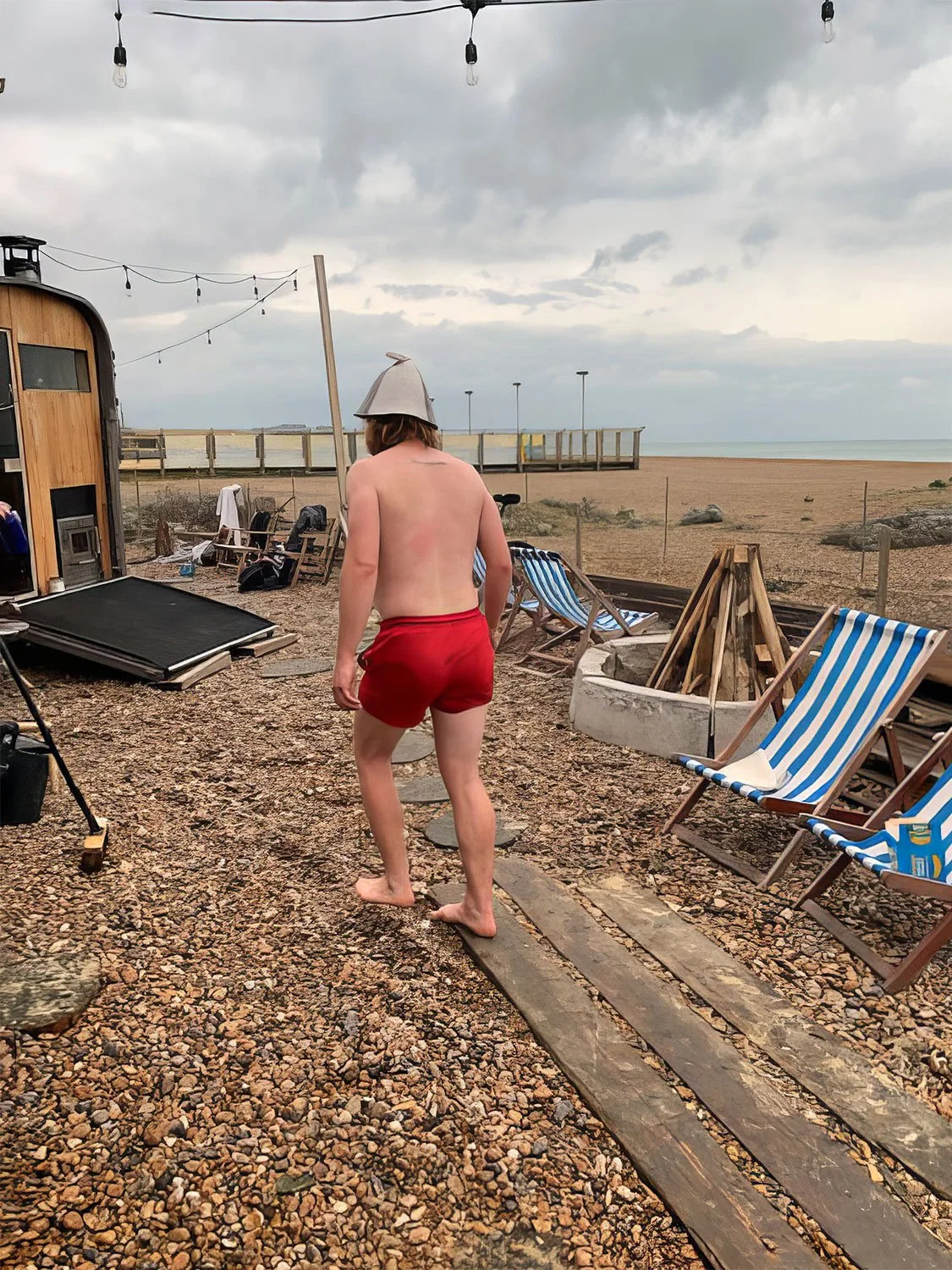 Sea Lanes sauna trip for the Soundhouse boys