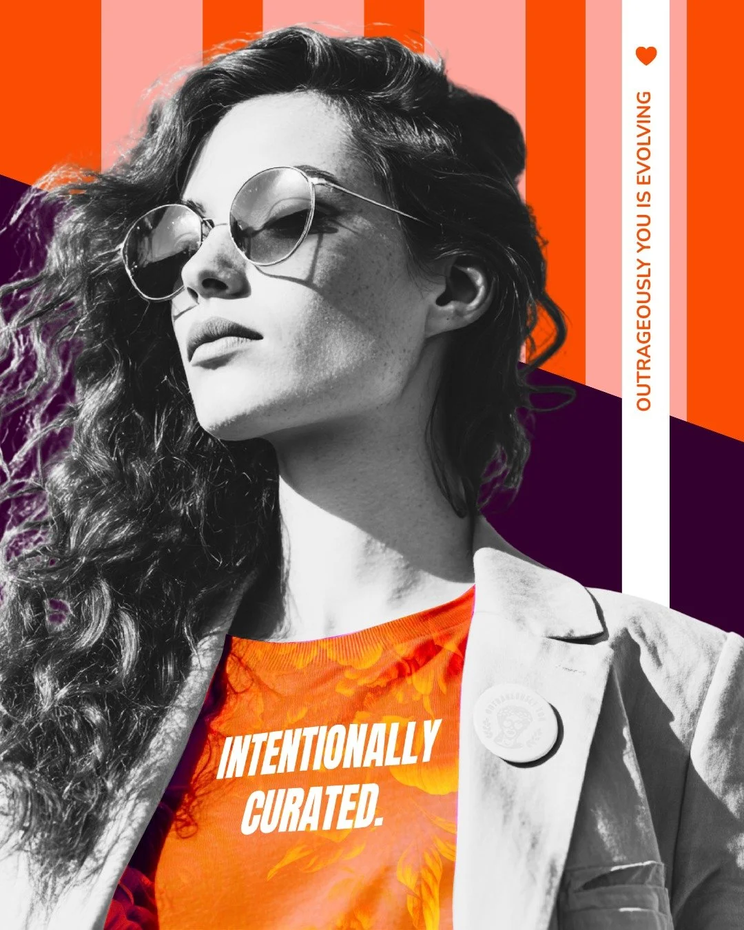 Intentionally curated.

Not 'I panicked and picked a font!' 

Not 'this will do for now' - trust me, 'now' can last a loooong time.

Not version 8 at 10pm on Canva - no one has time for this.

Your brand should be curated, on purpose with you at the 