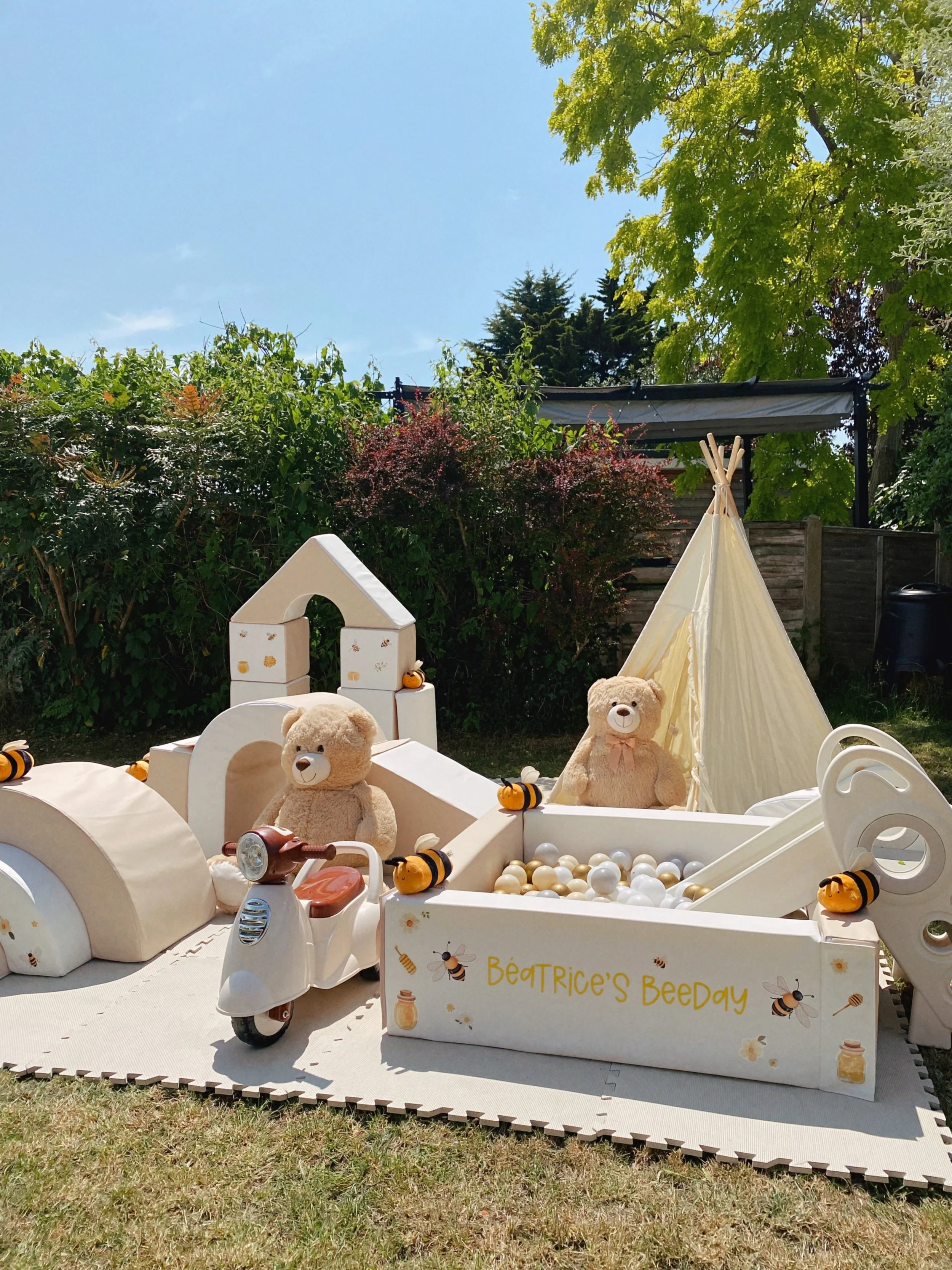 bee theme garden setup.jpg