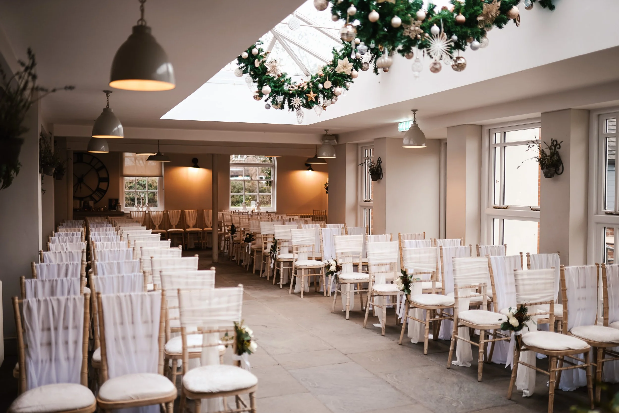 Christmas and Winter Twilight Wedding Venue inspiration Derbyshire
