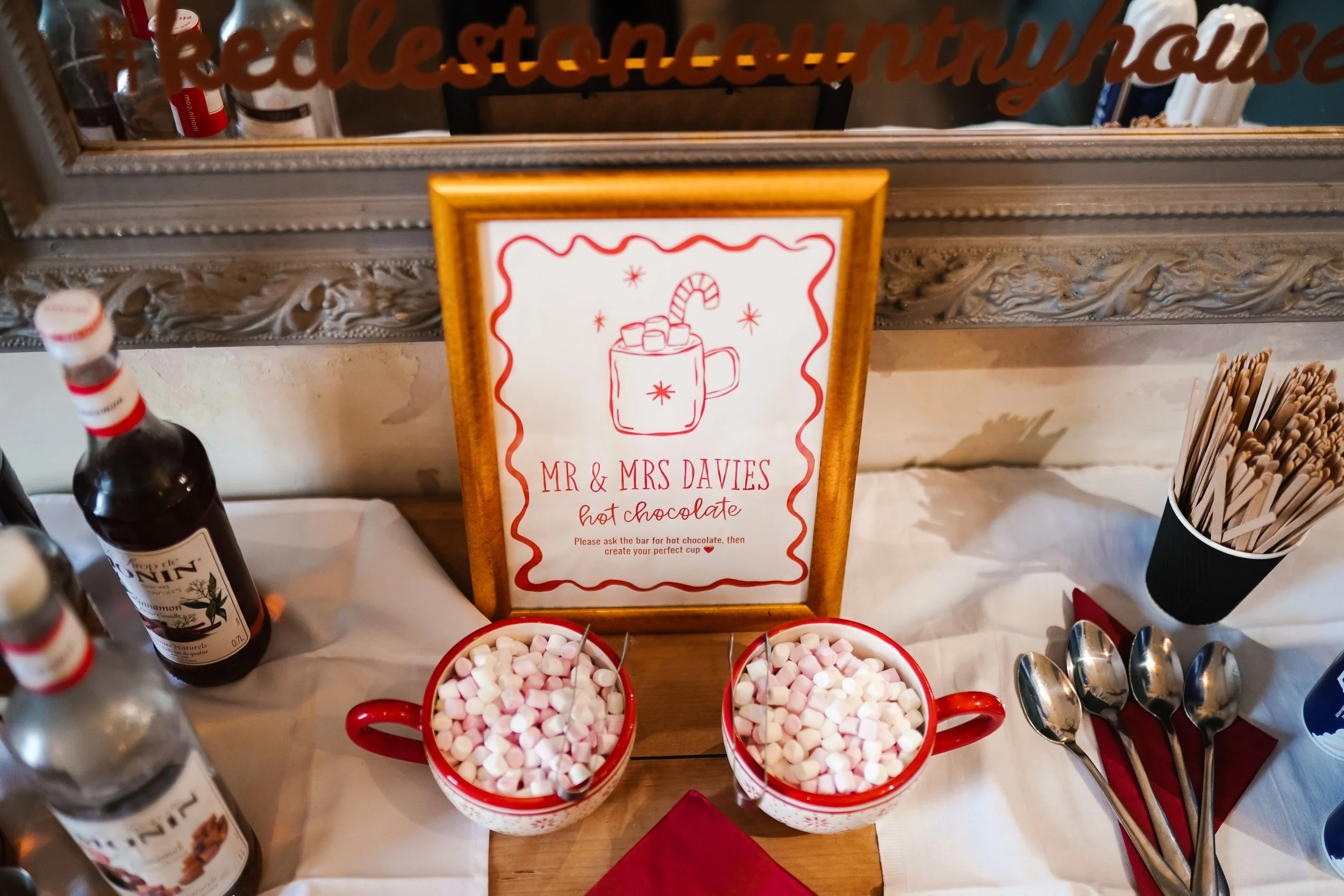 Christmas and Winter Twilight Wedding Venue inspiration Derbyshire