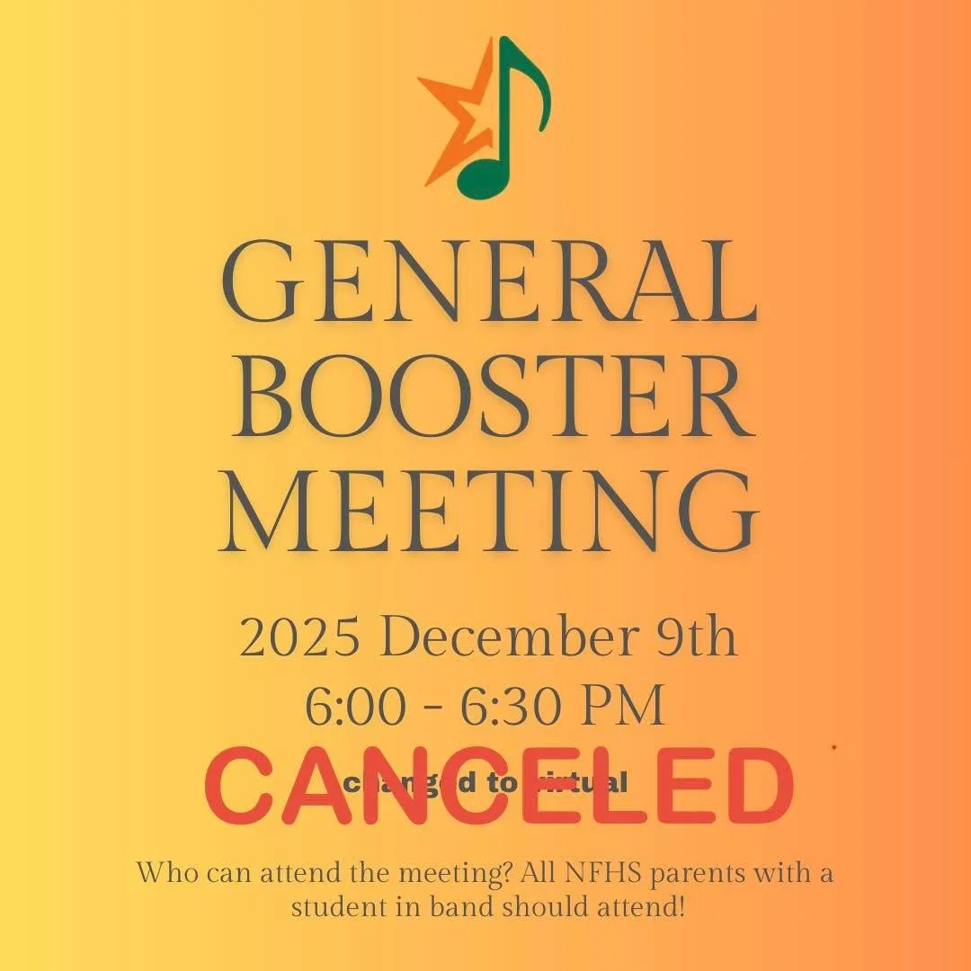 Tonight&rsquo;s virtual booster meeting has been cancelled. Please stay posted for a new meeting date soon.