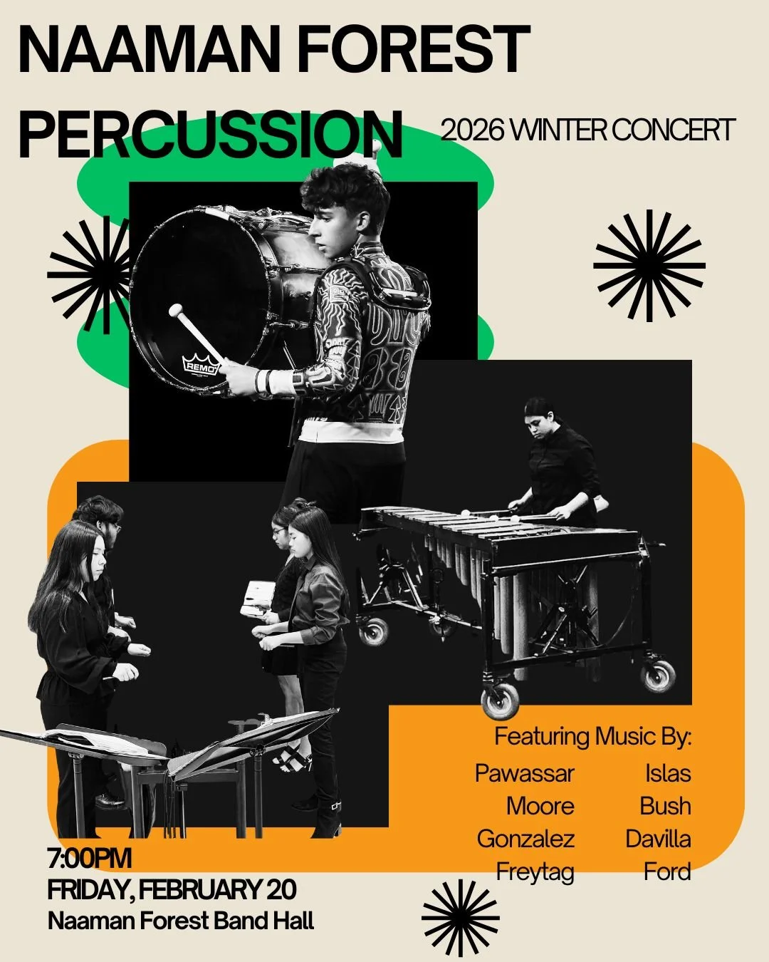 Percussion: Week of February 15 - 21