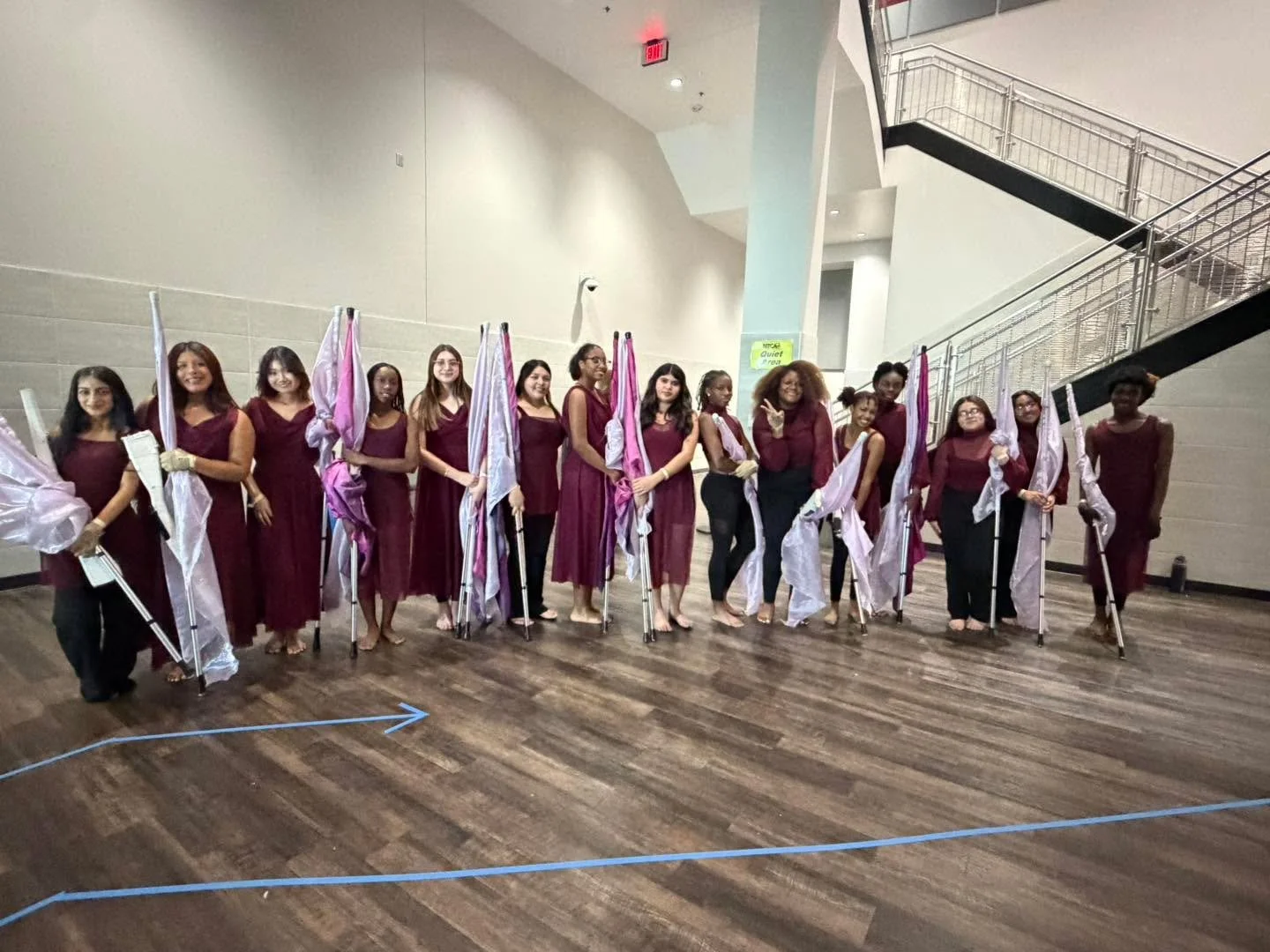 Good luck to our Naaman Forest Winter Guard competing at NCTA at Wylie HS today!