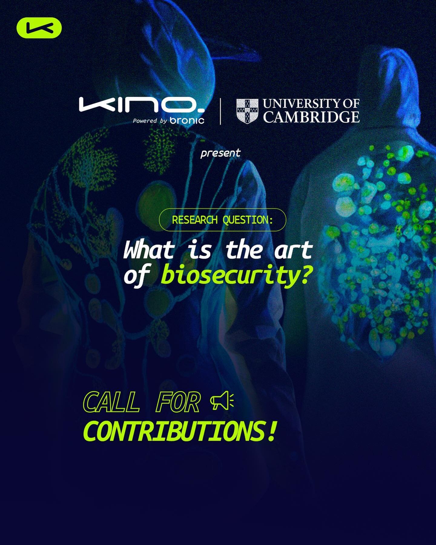 Call for contributions! 📢

We have collaborated with Cambridge University Press for this call for papers (e.g., reviews, opinions, perspectives, original research, visual results, methodology) that invites researchers, biohackers, artists, designers