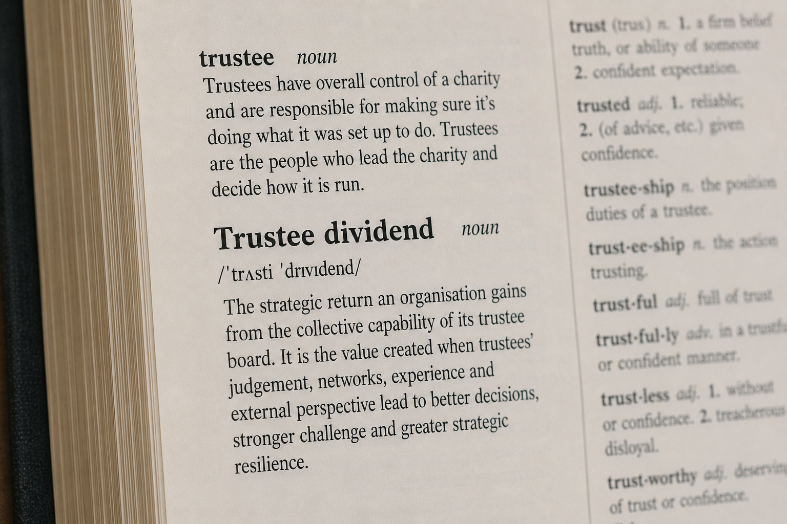 Unlocking the trustee dividend