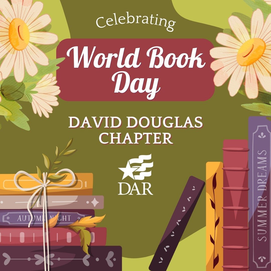 David Douglas 🌲 Daughters are celebrating WORLD BOOK DAY today. Held annually on April 23 to promote the enjoyment of books and reading. 📖 Celebrations take place all over the world to recognize the scope of books--a link between the past and the f