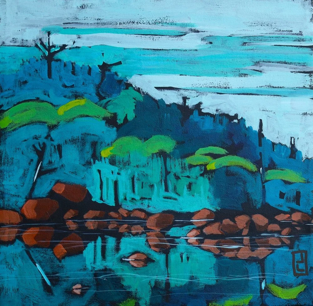 Mythical Forest II 12x12 Acrylic $200.00 CDN 