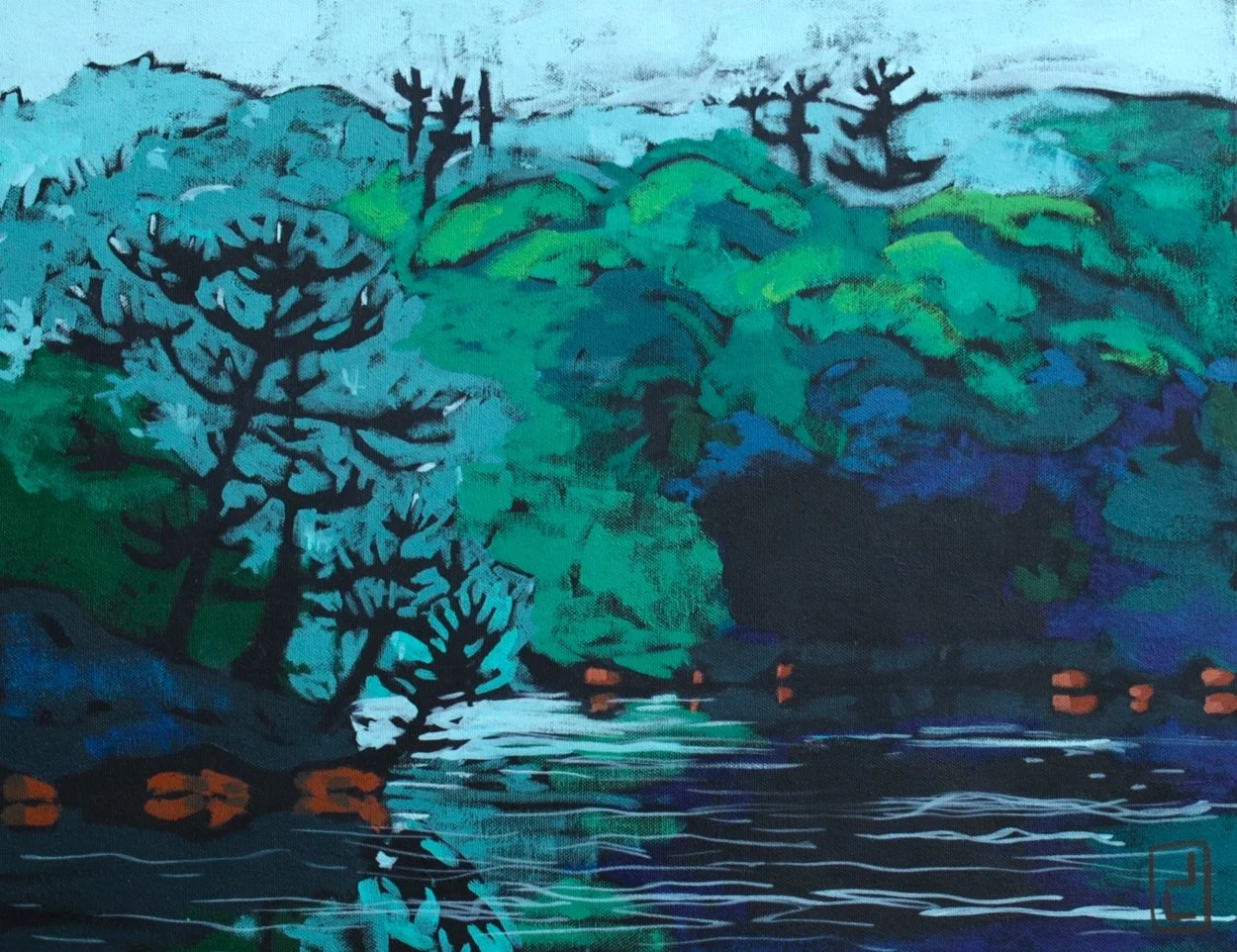 Mythical Forest 16x20 acrylic $350.00CDN