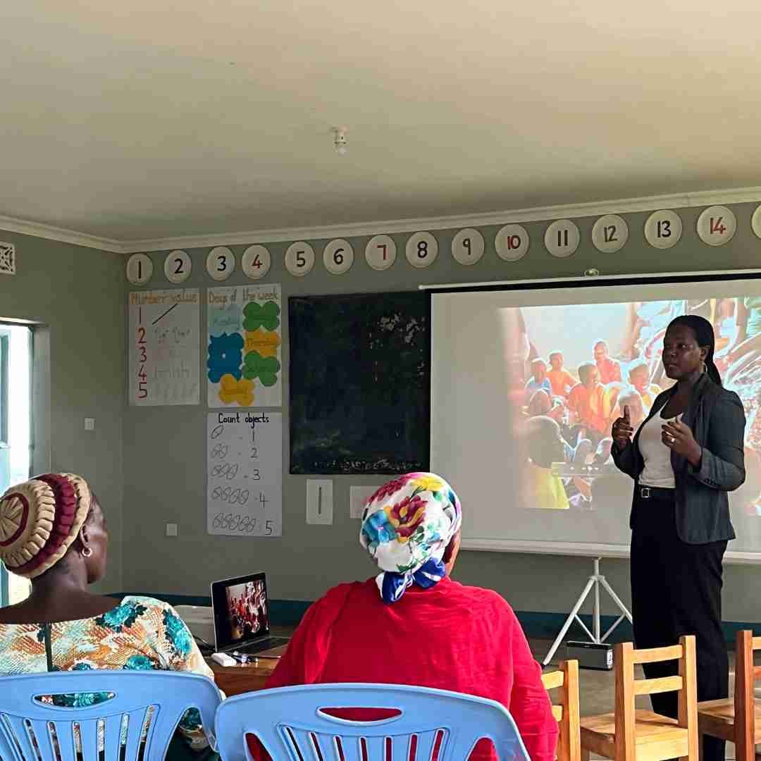 We held a gathering for our Likamba neighbours in the nearby schoolhouse, to share our plans with them. Judith, Joyce and Jaclyn explained the work we do and the dreams we have for Likamba, and came away with so much support. They were delighted to l