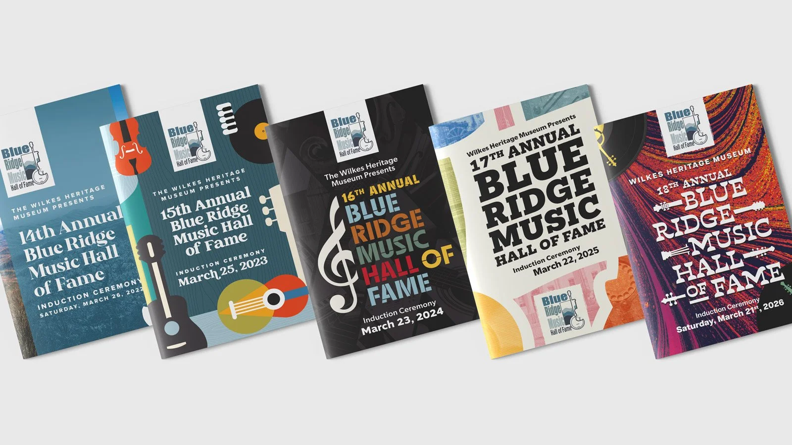 blue ridge music hall of fame program cover designs