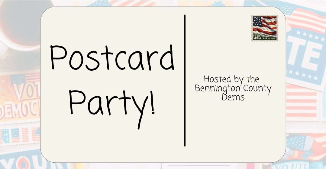 Postcard Party in Pownal
