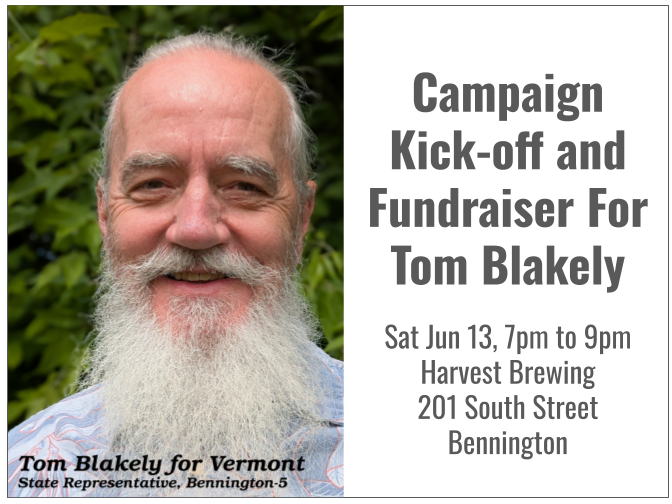 Campaign Kick-off and Fundraiser For Tom Blakely at Harvest Brewing