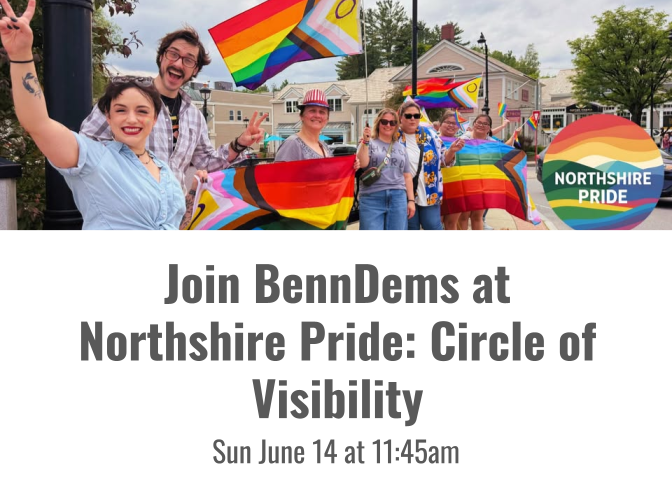 BennDems at  Northshire Pride: Circle of Visibility