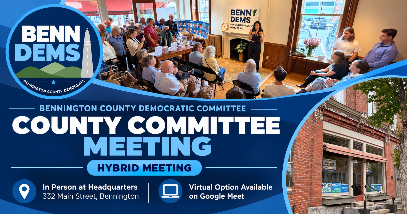 County Committee Meeting @ HQ (Virtual Available)