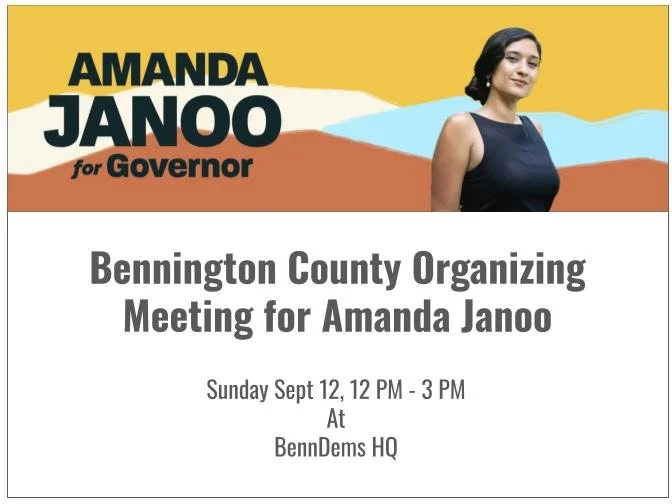 Bennington County Organizing Meeting for Amanda Janoo