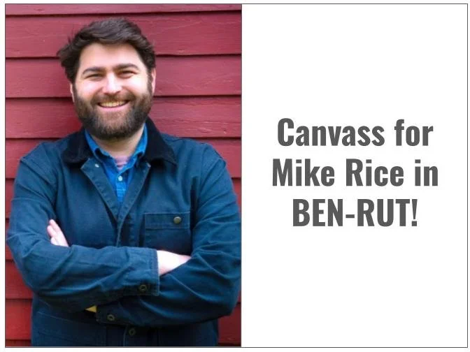 Canvass for Mike Rice for State House in Dorset VT!