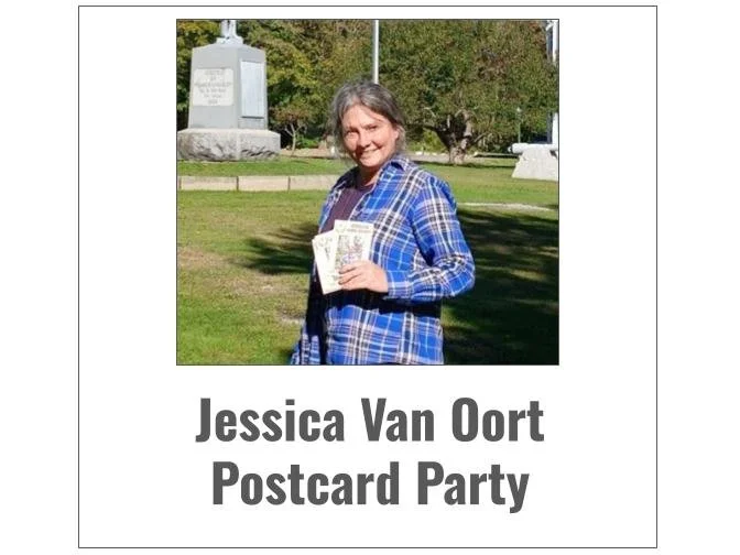 Postcard Party for Jessica Van Oort