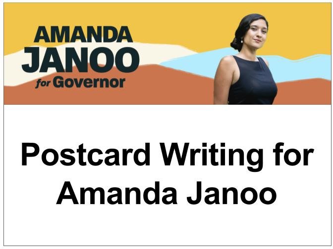 Postcard Writing for Amanda Janoo