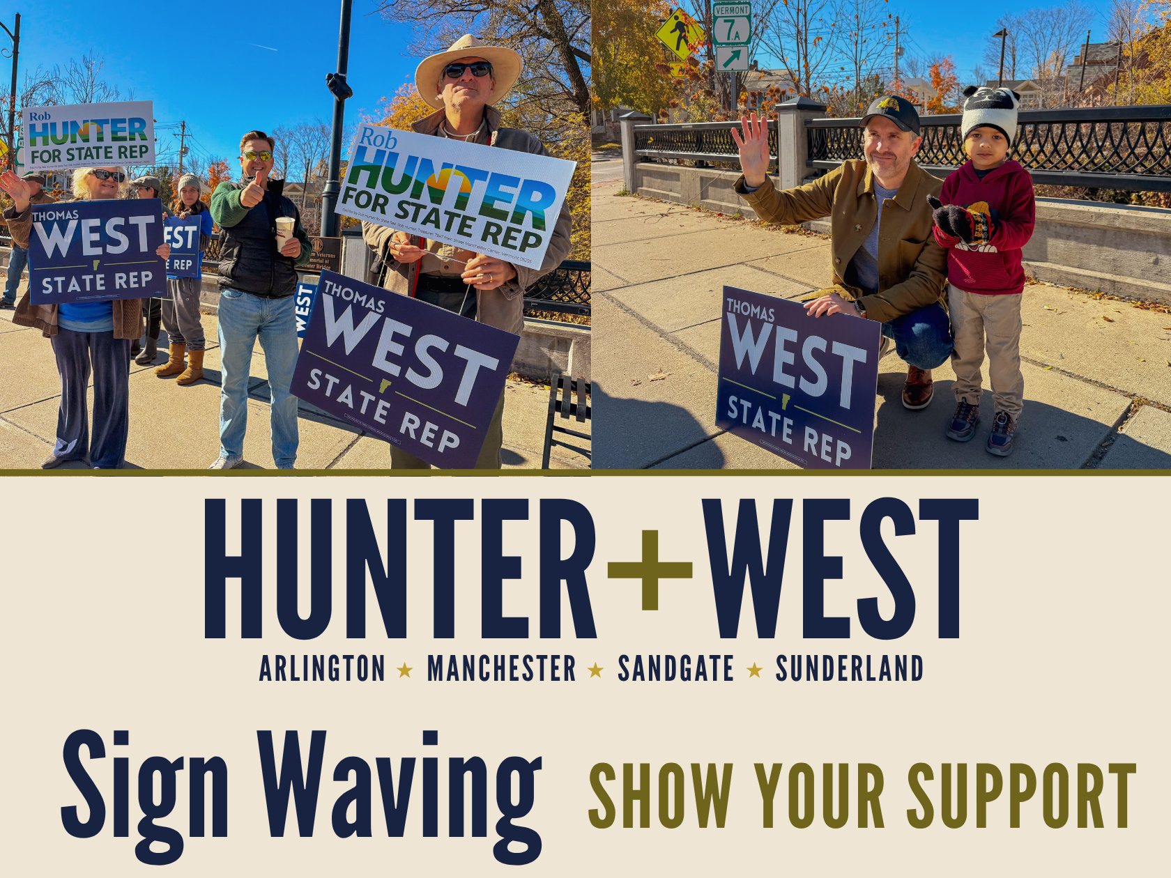 Wave Signs for Hunter + West in Manchester!