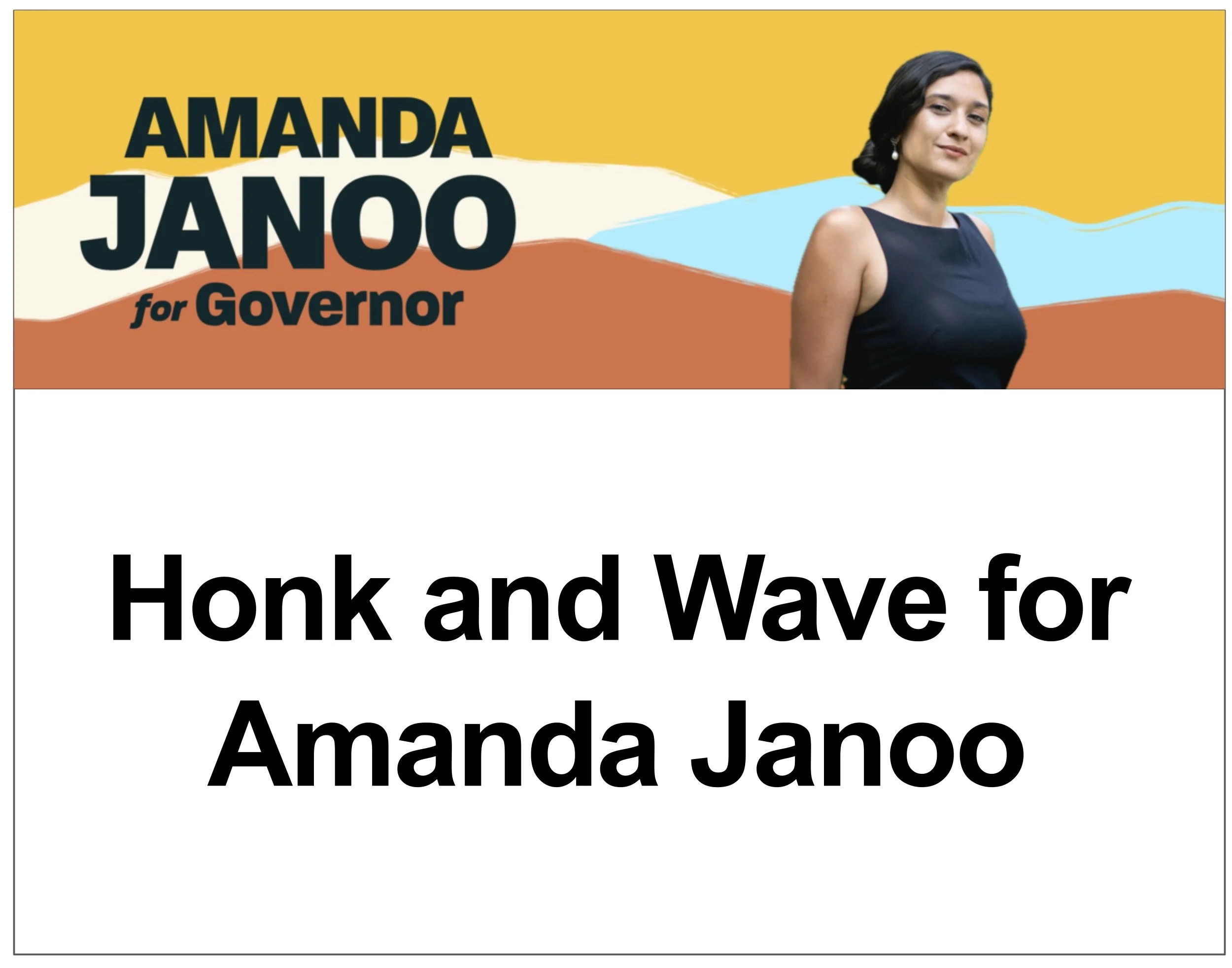 Bennington Honk and Wave for Amanda Janoo (4 Corners)