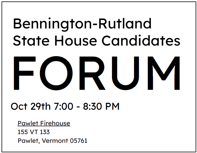 Candidate Forum in Pawlet