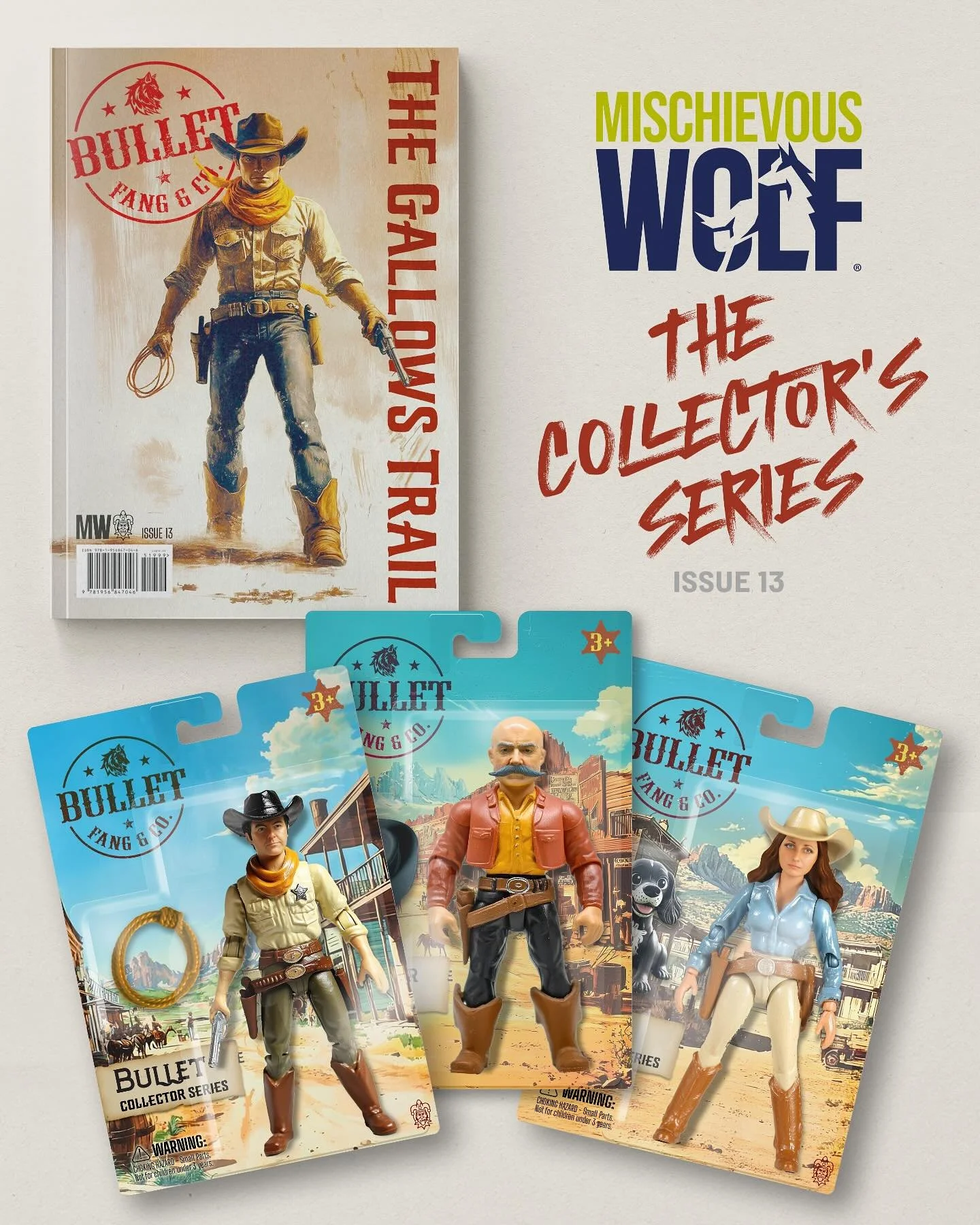 Mischievous Wolf Presents: The Collector&rsquo;s Series &amp; Issue 13!&nbsp;
The wait is over. Issue 13: The Gallows Trail has finally arrived - dragging Bullet, Fang &amp; Co. deeper into the hunt for The Preacher. This is the issue that changes ev
