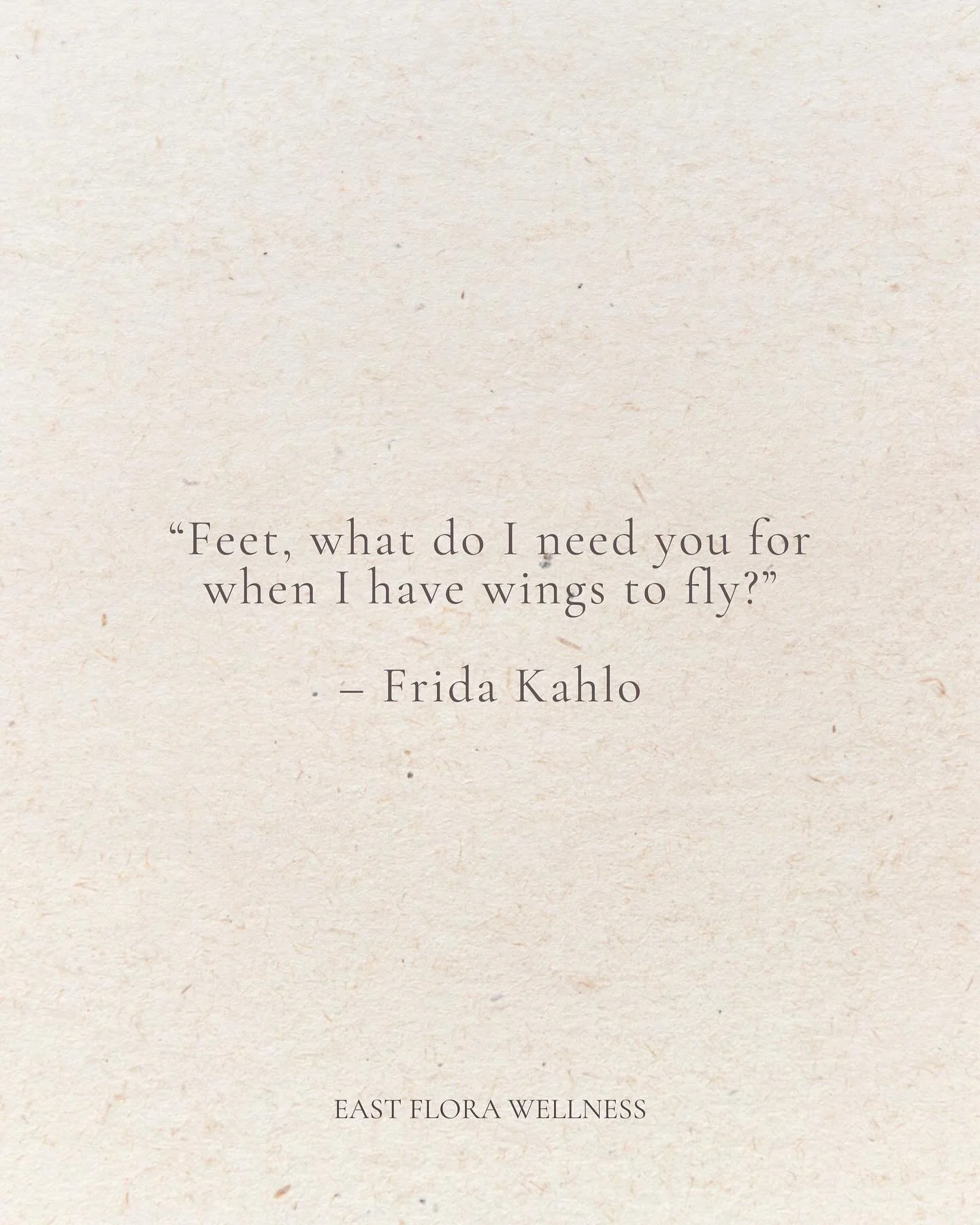 &ldquo;Feet, what do I need you for when I have wings to fly?&rdquo;

&mdash; Frida Kahlo

Take a moment for yourself, moving at a pace that feels right. Our new treatment menu with @wellroomcville is here to refill your cup and help you feel your ab